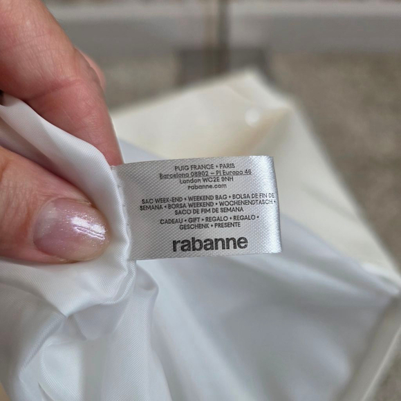 Paco Rabanne Tote Bag Medium White - Picture 9 of 9